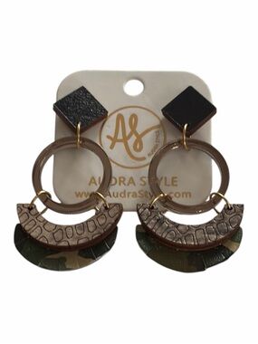 Audra Style Camo Elegant Earrings